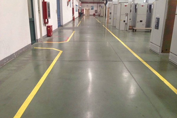 上海天靈開關(guān)電子電器車間地面—迪樂堡密封固化地坪